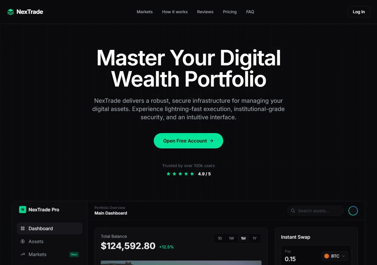 Dark Crypto Trading Platform