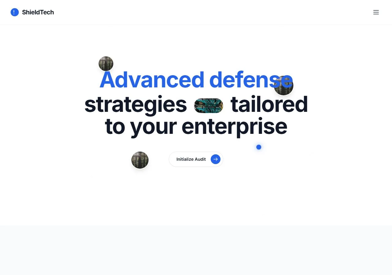 Cybersecurity Business Landing Page