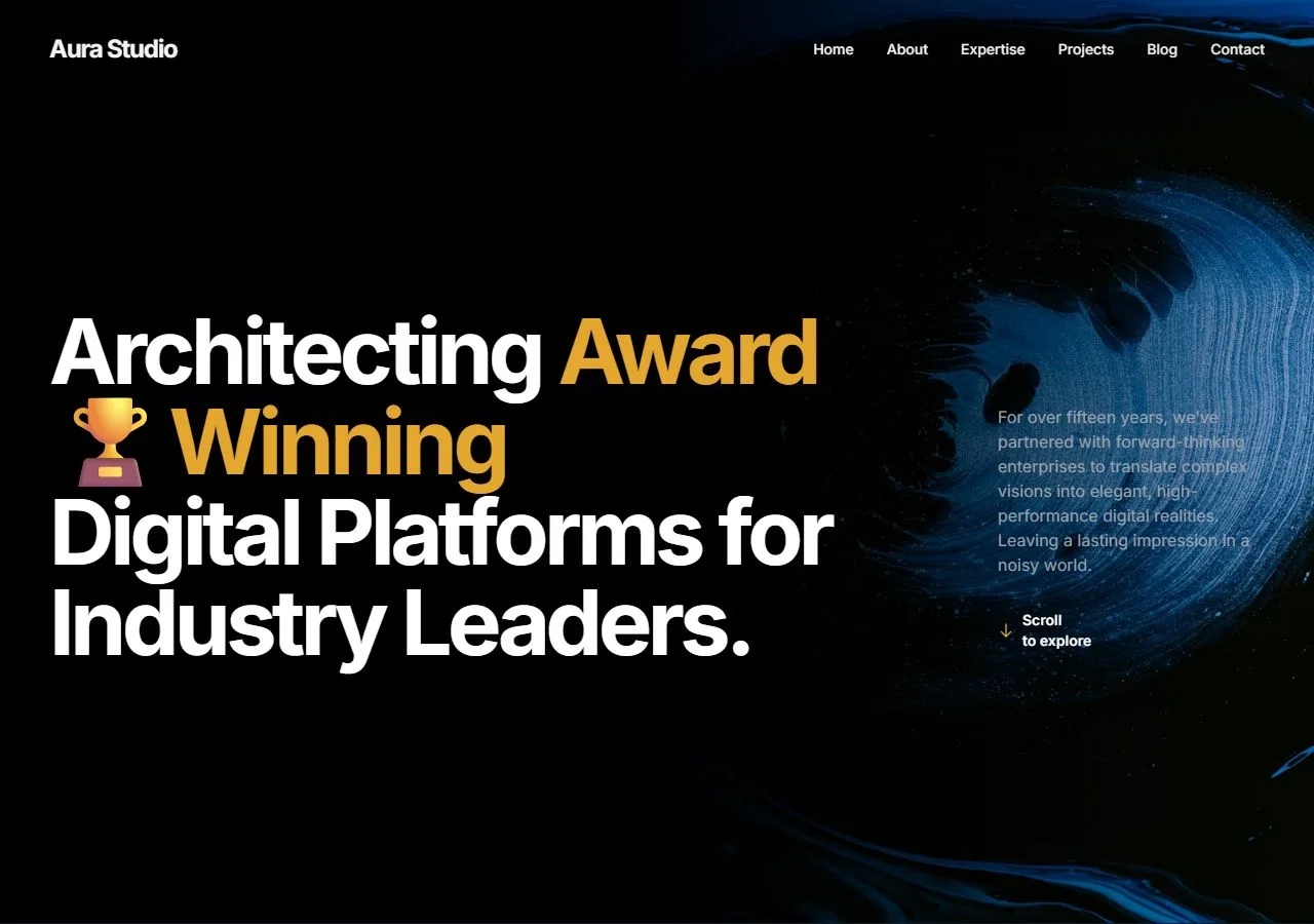 Modern Agency Landing Page