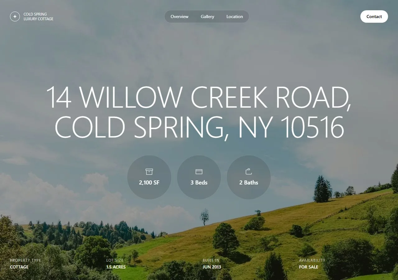 Modern Luxury Property Listing