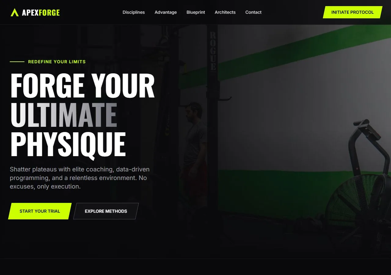 Apex Forge Fitness Template