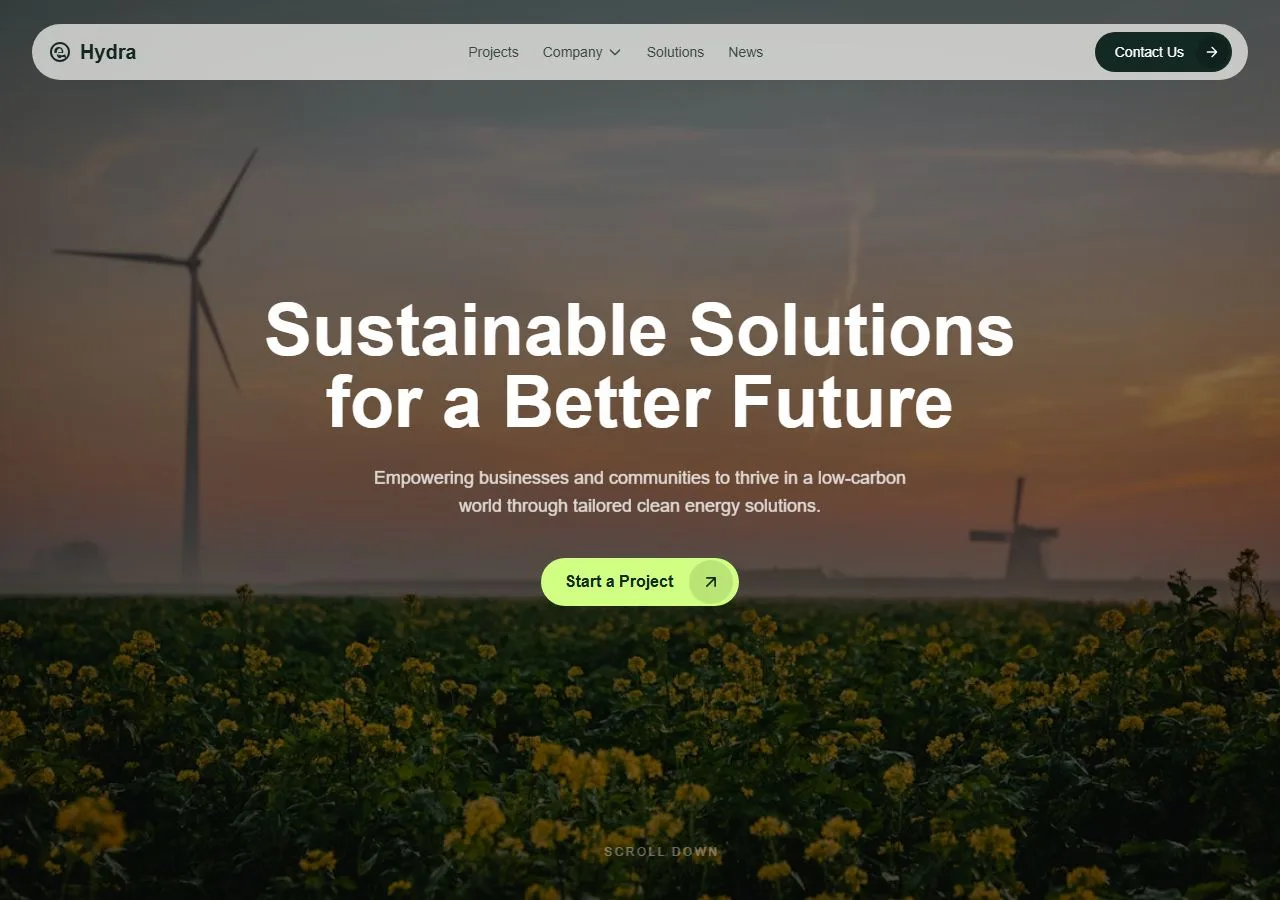Sustainable Solutions Business Template