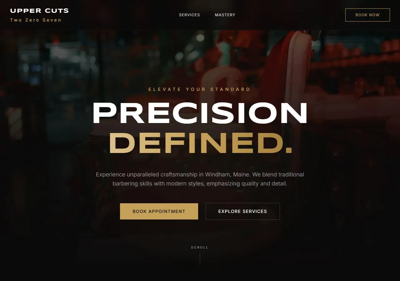 Upper Cuts 207 is a precision barber shop in Windham, Maine, founded by Anthony Cadilla to combine t