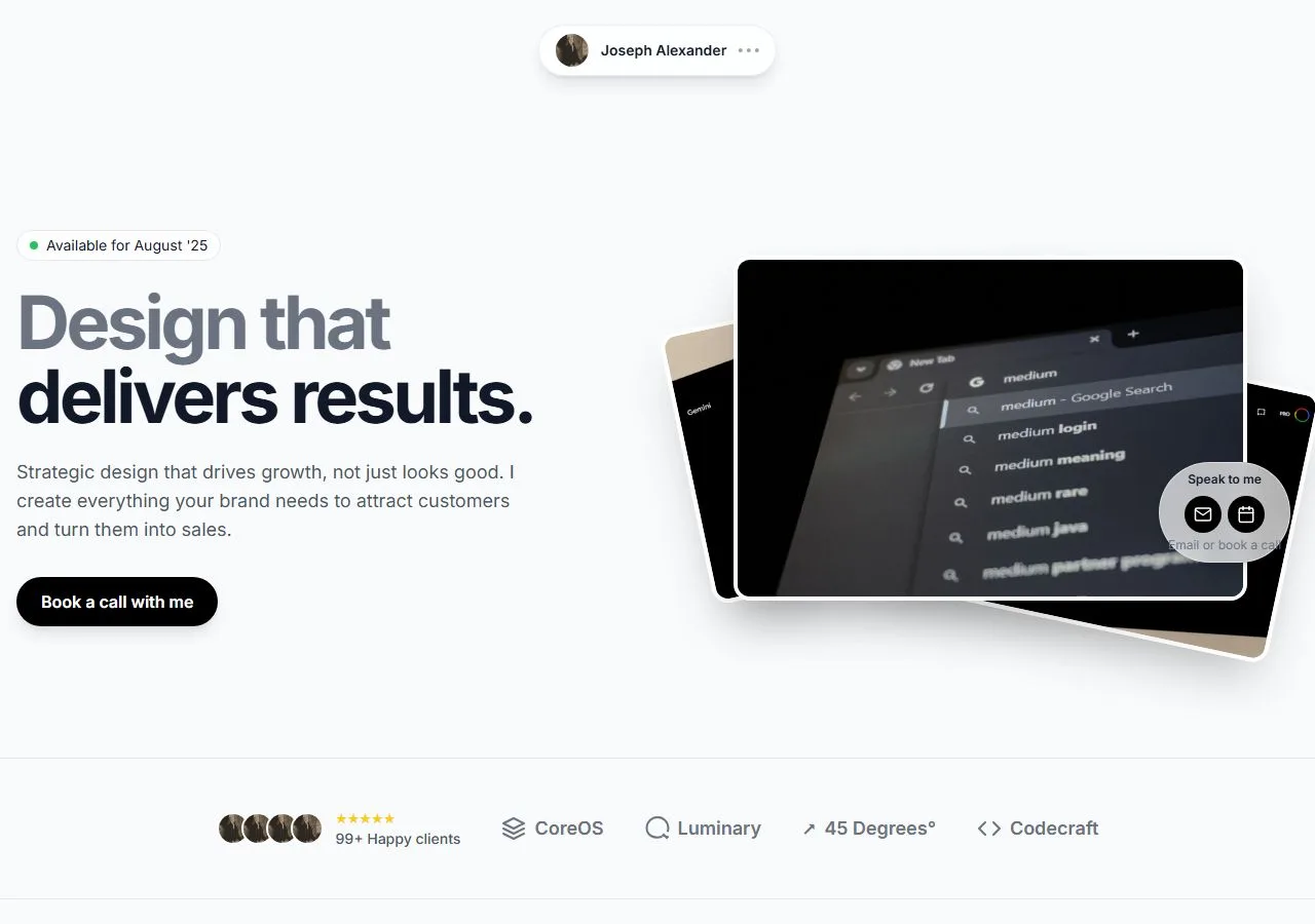 Modern Designer Service Portfolio