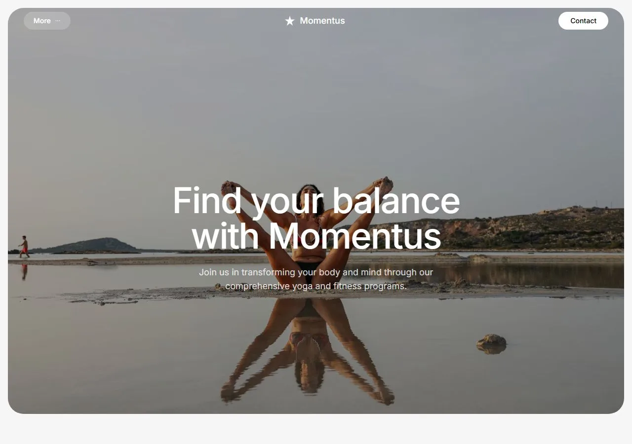 Yoga Wellness Landing Page