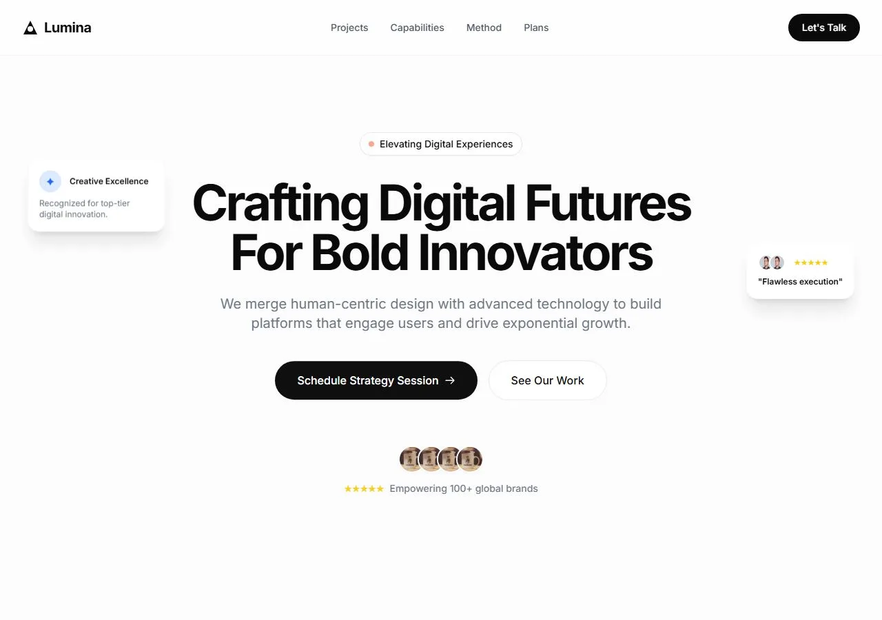 Creative Agency Landing Page Template