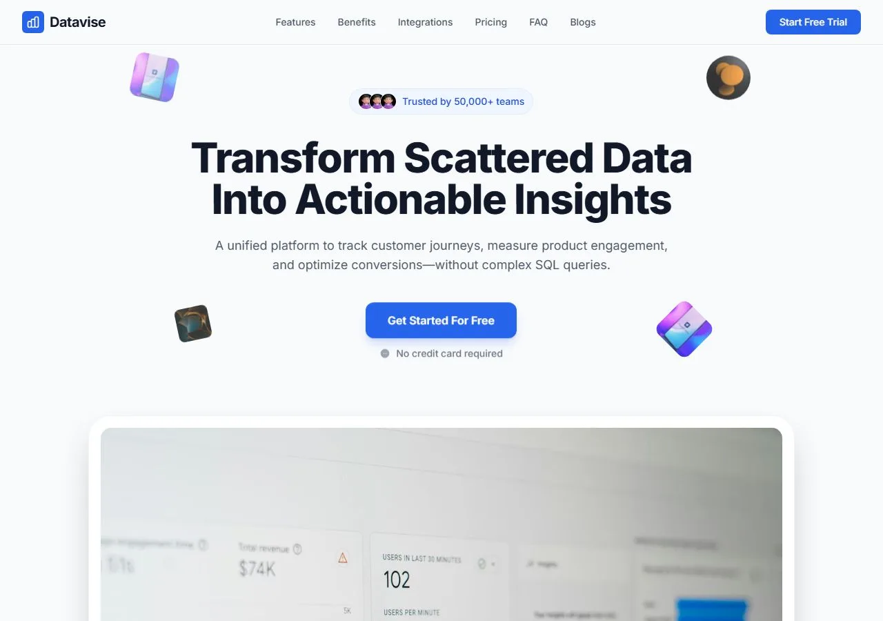 Modern SaaS Analytics Dashboard