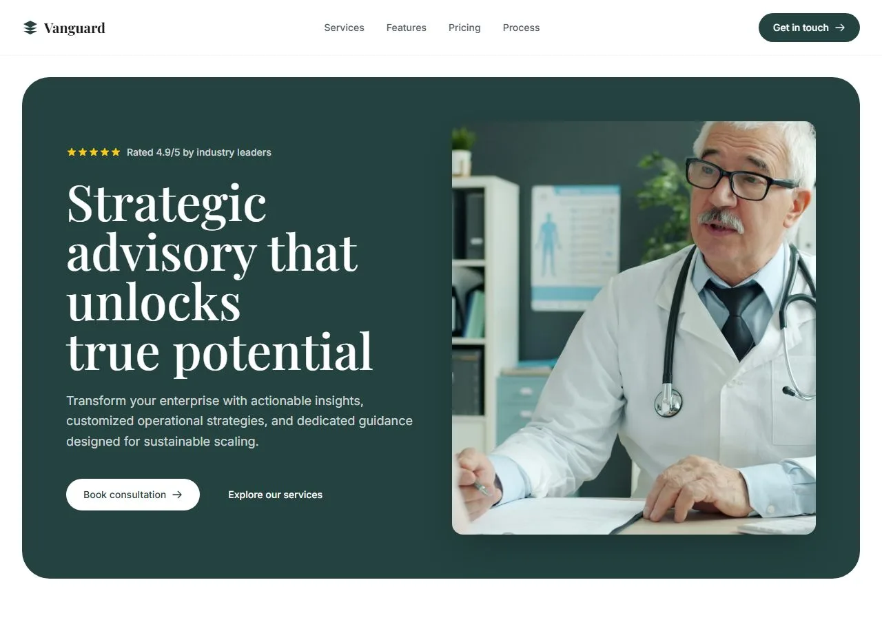 Business Consulting Landing Page